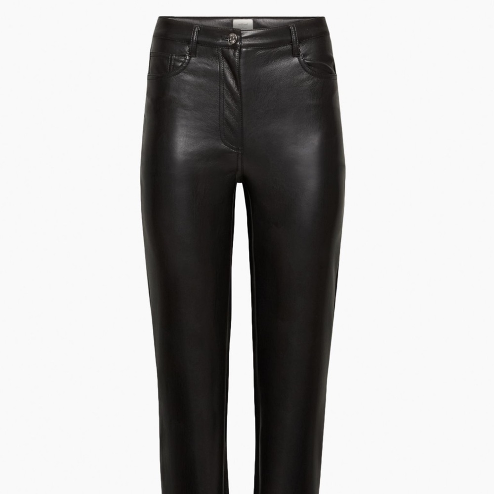 Aritzia High Waisted Vegan Leather Pants